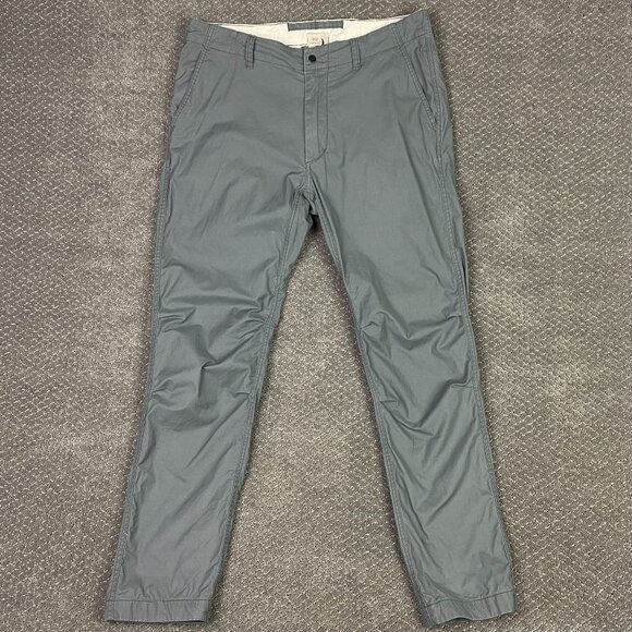 Relwen Pants Men's 32 Measures 34 x 29.5 Gray Flyweight Flex Chino Stretch - Picture 1 of 13
